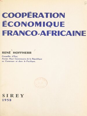 cover image of Coopération économique franco-africaine
